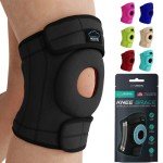 Adjustable Knee Brace with Stabilizers and Gel Pads