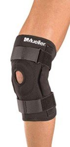 Mueller Black Hinged Wraparound Knee Brace