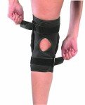 Mueller Black Hinged Wraparound Knee Brace