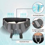 Wonder Care Grey Hernia Support Brace with Pads