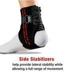 Adjustable ACE Ankle Brace with Side Stabilizers