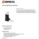 Breg Large Lace-Up Ankle Brace with Stays