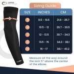 Copper Compression Arm Sleeve for Sports Support