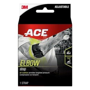 Adjustable ACE Tennis Elbow Strap - Black