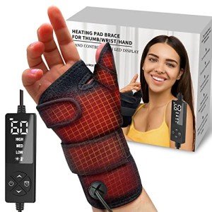 Wrist Thumb Brace with Heating Pad for Relief