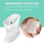 Welnove 12-Pack Gel Toe Separators and Spacers