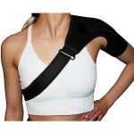 Adjustable Shoulder Brace for Injury Relief (Black)
