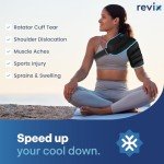 REVIX 3D Shoulder Ice Pack Wrap for Pain Relief