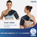 REVIX 3D Shoulder Ice Pack Wrap for Pain Relief