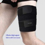 Adjustable Thigh Compression Sleeve for Injury Support