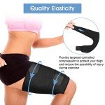 Adjustable Thigh Compression Sleeve with Non-Slip Support