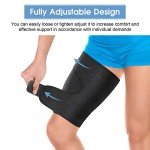 Adjustable Thigh Compression Sleeve with Non-Slip Support