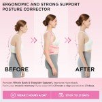Pink Women's Back Posture Corrector for Pain Relief