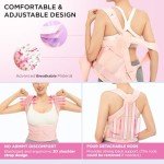 Pink Women's Back Posture Corrector for Pain Relief