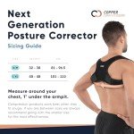 Copper Compression Adjustable Posture Corrector Brace