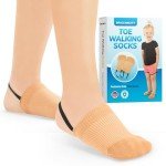 Pediatric Toe Walking Socks for Kids (M - Beige)