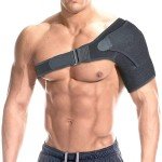 Adjustable Shoulder Brace for Pain Relief - Black