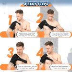 Adjustable Shoulder Brace for Pain Relief - Black