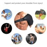 Adjustable Shoulder Brace for Pain Relief - Black