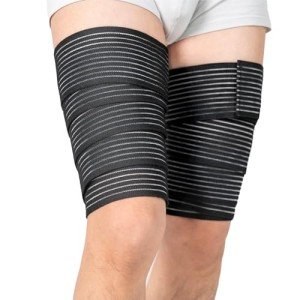 Adjustable Hamstring & Thigh Compression Wraps - 2 Pack