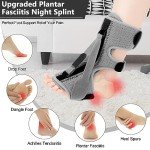 Upgraded Plantar Fasciitis Night Splint with Straps