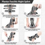 Upgraded Plantar Fasciitis Night Splint with Straps