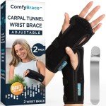 ComfyBrace® Adjustable Carpal Tunnel Wrist Braces (2-Pack)