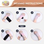 2 Pack Adjustable Copper Wrist Braces for Pain Relief
