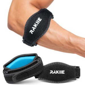 Rakiie Adjustable Tennis Elbow Brace 2 Pack