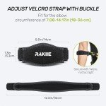 Rakiie Adjustable Tennis Elbow Brace 2 Pack