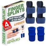2-Pack Finger Splints with Nylon Sleeves
