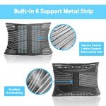 Adjustable Back Brace for Pain Relief and Support