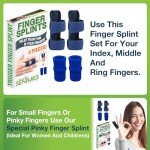 2-Pack Finger Splints with Nylon Sleeves