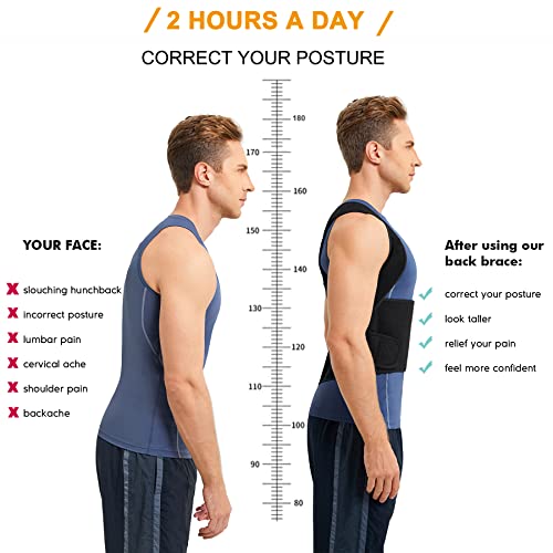 Adjustable Posture Corrector for Men's Back Pain