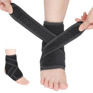Adjustable Ankle Brace for Sprains and Support