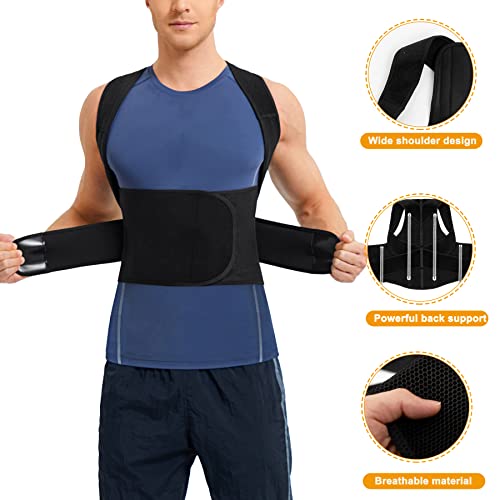 Adjustable Posture Corrector for Men's Back Pain
