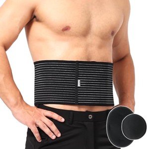 Umbilical Hernia Support Belt with Compression Pads