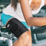 Adjustable Neoprene Thigh Compression Brace for Support
