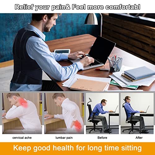 Adjustable Posture Corrector for Men's Back Pain