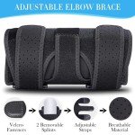 Adjustable Elbow Brace with Removable Splints