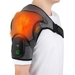 Cordless Heated Shoulder Wrap with Vibration Massage