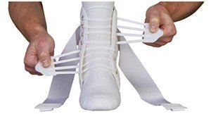 Medium ASO Speed Lacer Ankle Stabilizer - White