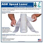 Medium ASO Speed Lacer Ankle Stabilizer - White