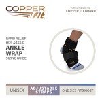 Copper Fit Ankle Foot Wrap with Hot/Cold Pack