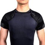 Kuangmi Neoprene Double Shoulder Support Brace, XL