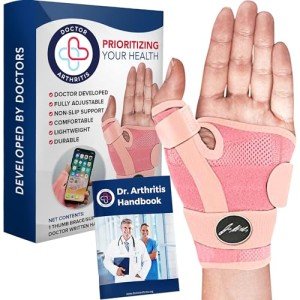 Thumb Brace for Arthritis Relief - One Size Pink