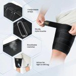 Adjustable Hamstring Compression Sleeve with Support Straps