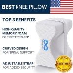 Knee Pillow for Side Sleepers - Memory Foam Support