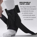 Adjustable Lace-Up Ankle Brace for Stability