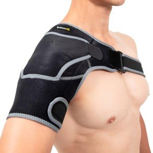 Adjustable Shoulder Brace with Ice Pad Pocket